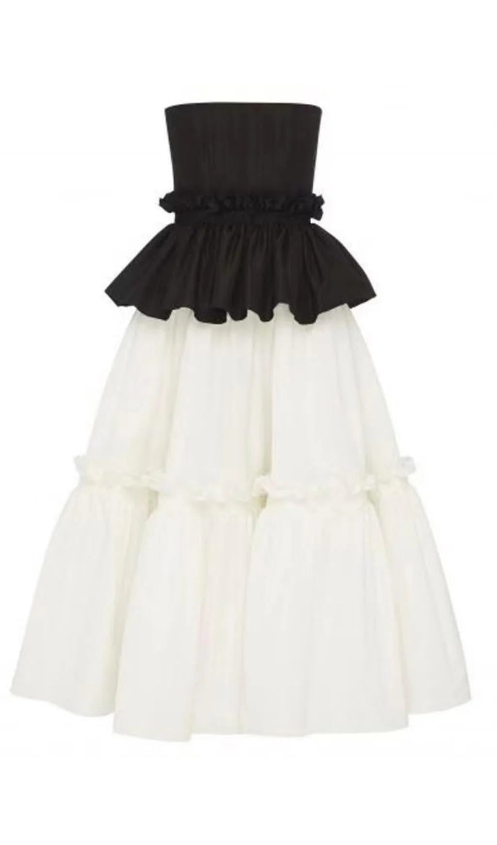 Robe de bal bustier sans bretelles avec poches et décolleté en cœur